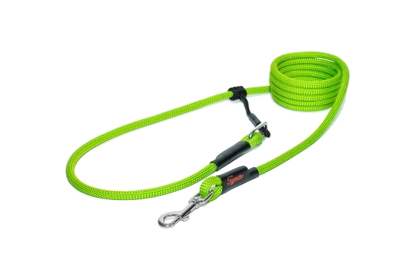 EASYLONG Hundeleine - M - 4m - grün mit gelben Punkten EASYLONG Hundeleine - M - 4m - grün mit gelben Punkten